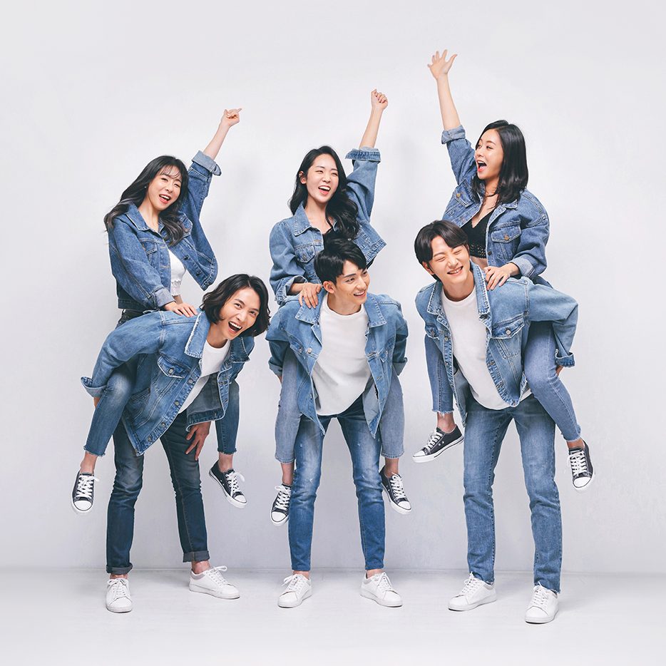 데님 컨셉 단체 — 촬영 스타일 예시